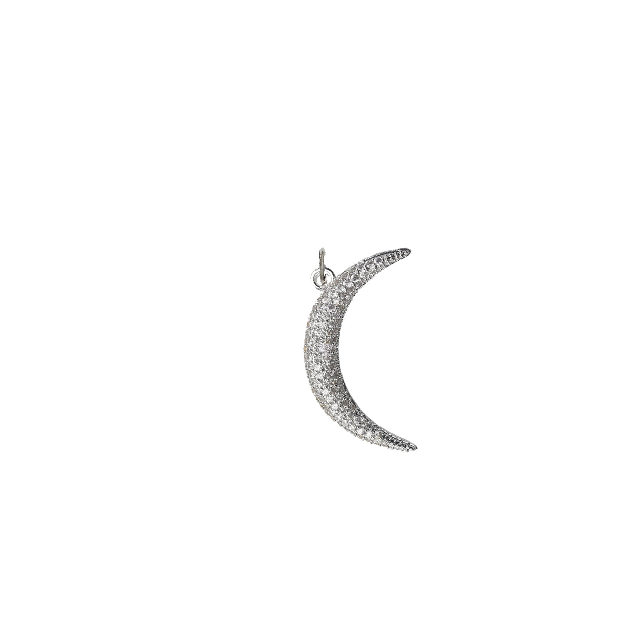 Stunning Pave Moon Charm / Pendant