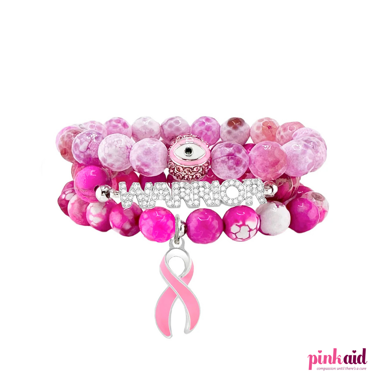 Babs Warrior Breast Cancer Awareness Collection of Bracelets