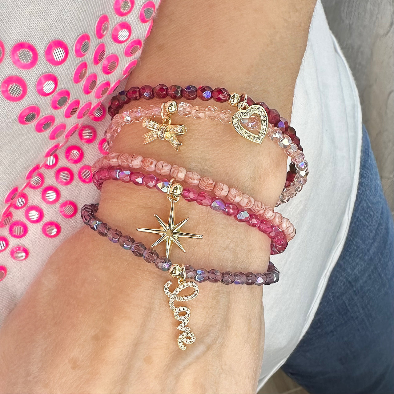 Madison Sweet Love Stack of Bracelets