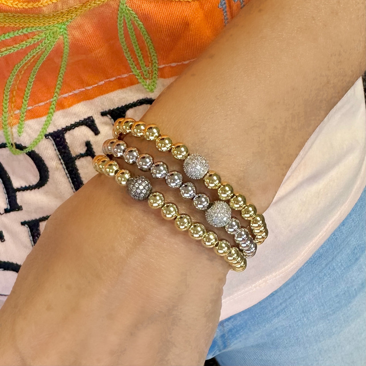 Camryn's Pave Ball Bracelet