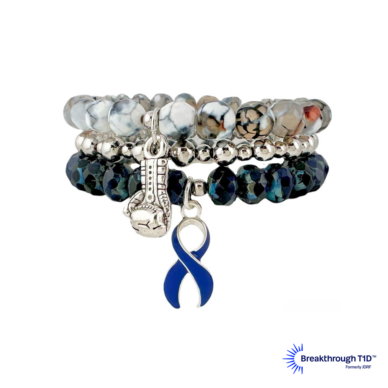 Fight Like a Girl T1 Diabetes Awareness Bracelet Collection