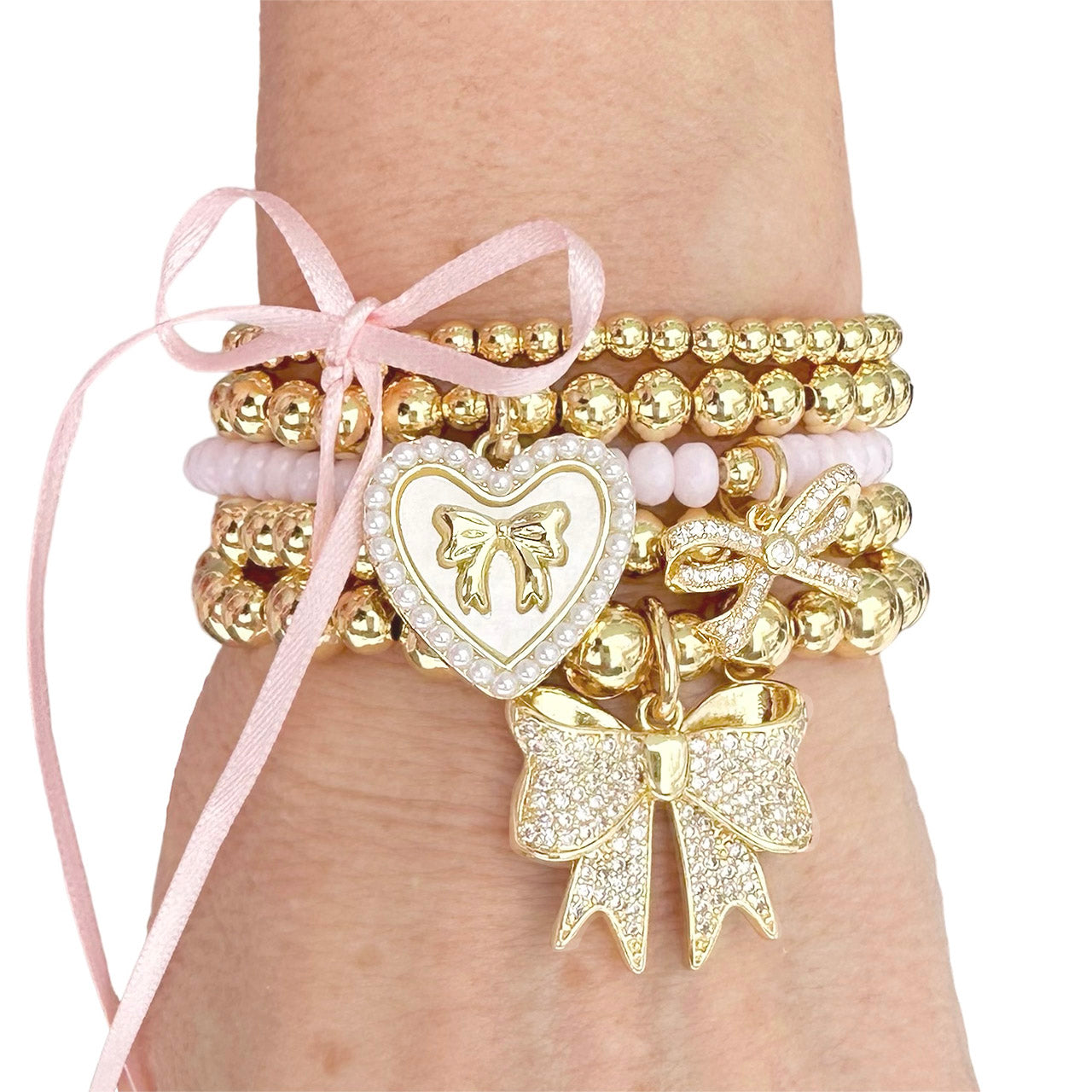 Jackie Pearl Bow Bracelet