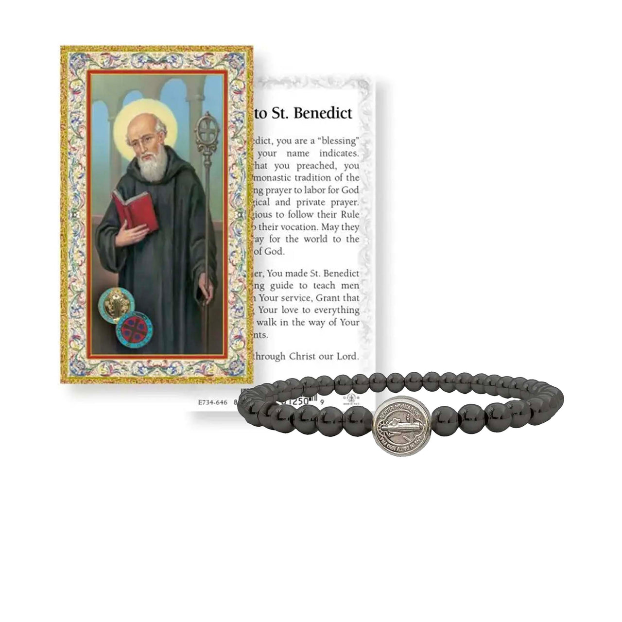 Subliminal St. Benedict Beaded Bracelet