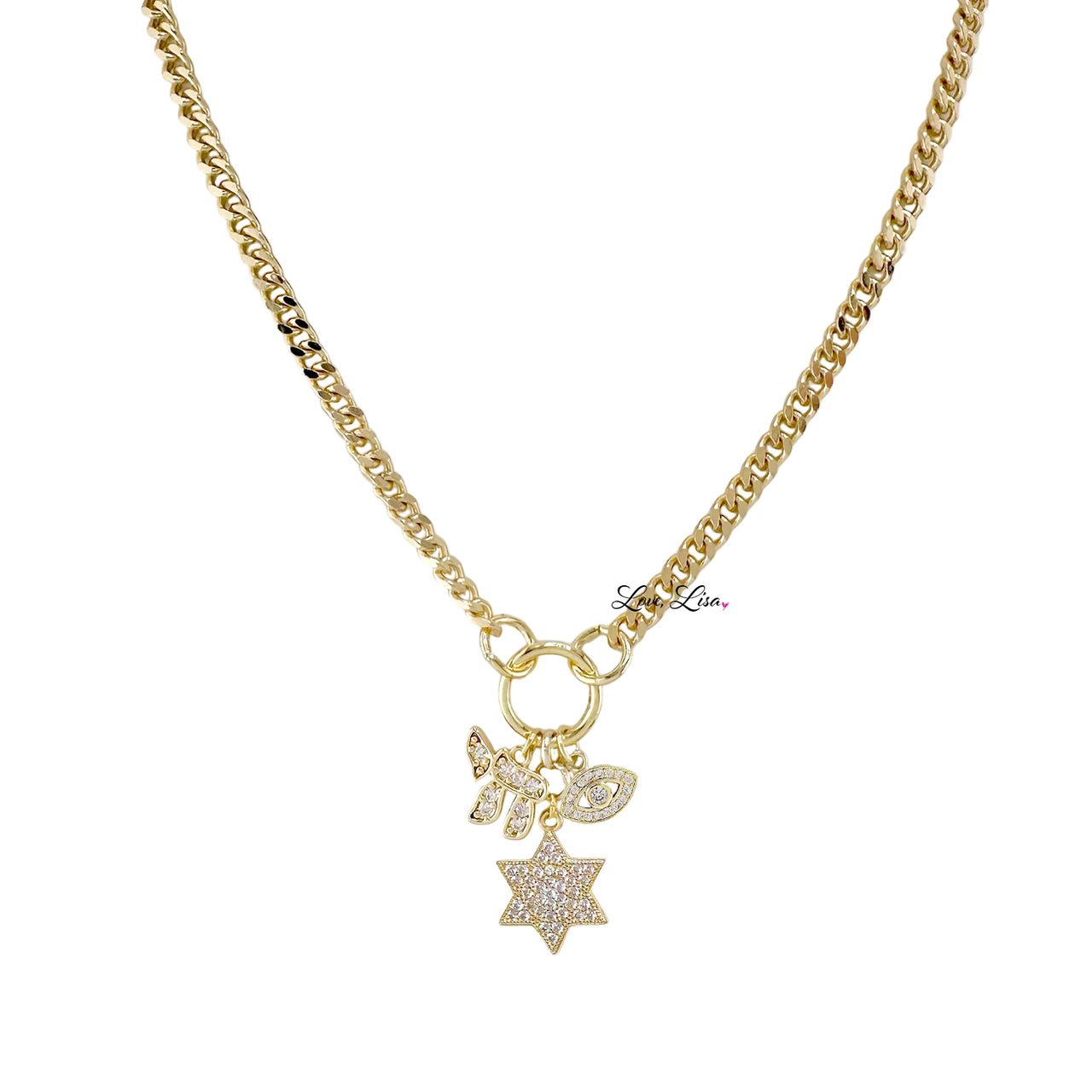 Hebrew Chai Charm Necklace