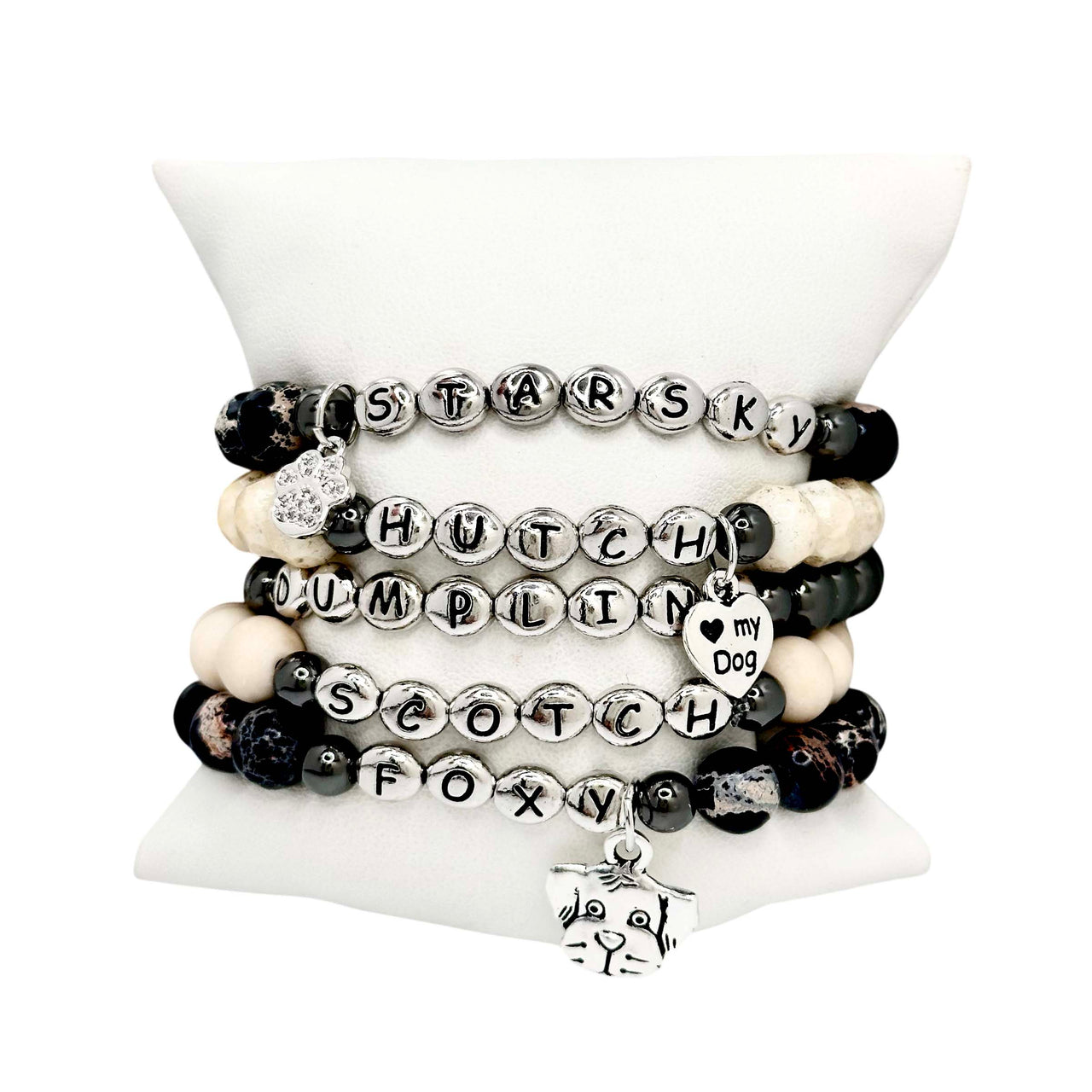 Carrie Personalized Dog Lover Bracelets