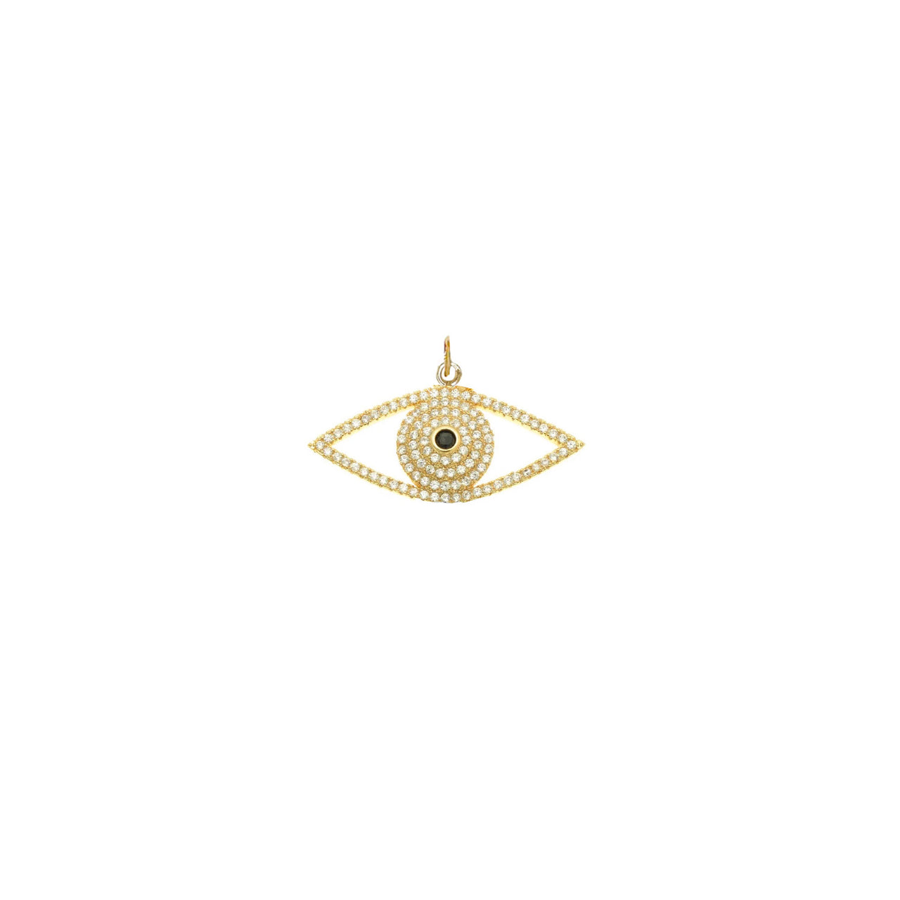 Radiant CZ Evil Eye Charm