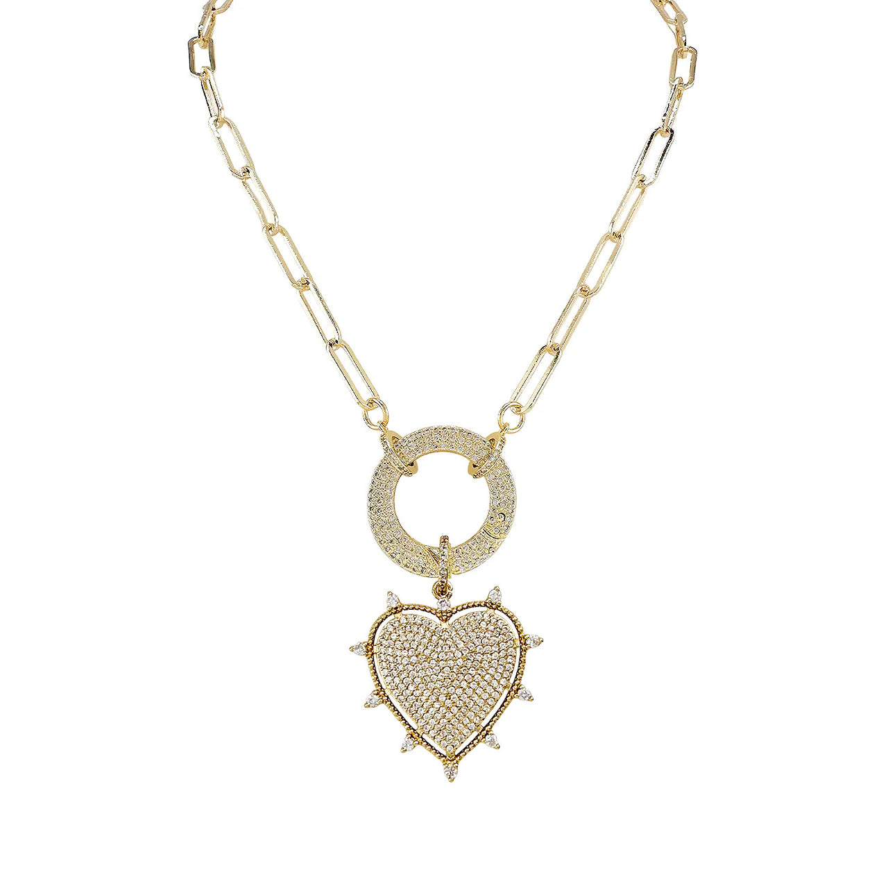 Stellar Heart Charm Necklace