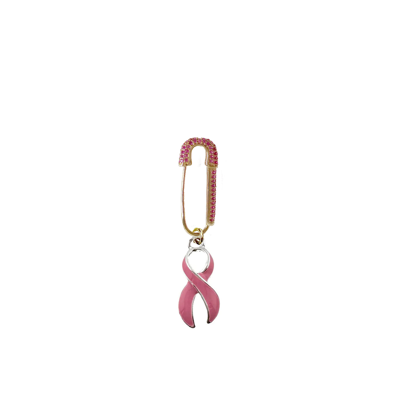 Pink Ribbon Breast Cancer Awareness Safety Pin