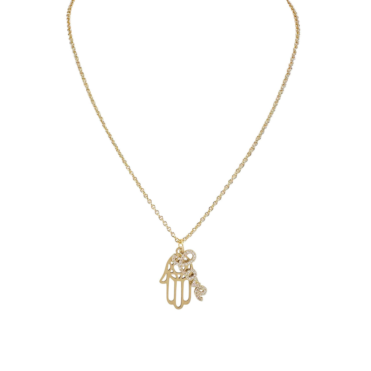 Talia Love Jewish Hamsa Necklace