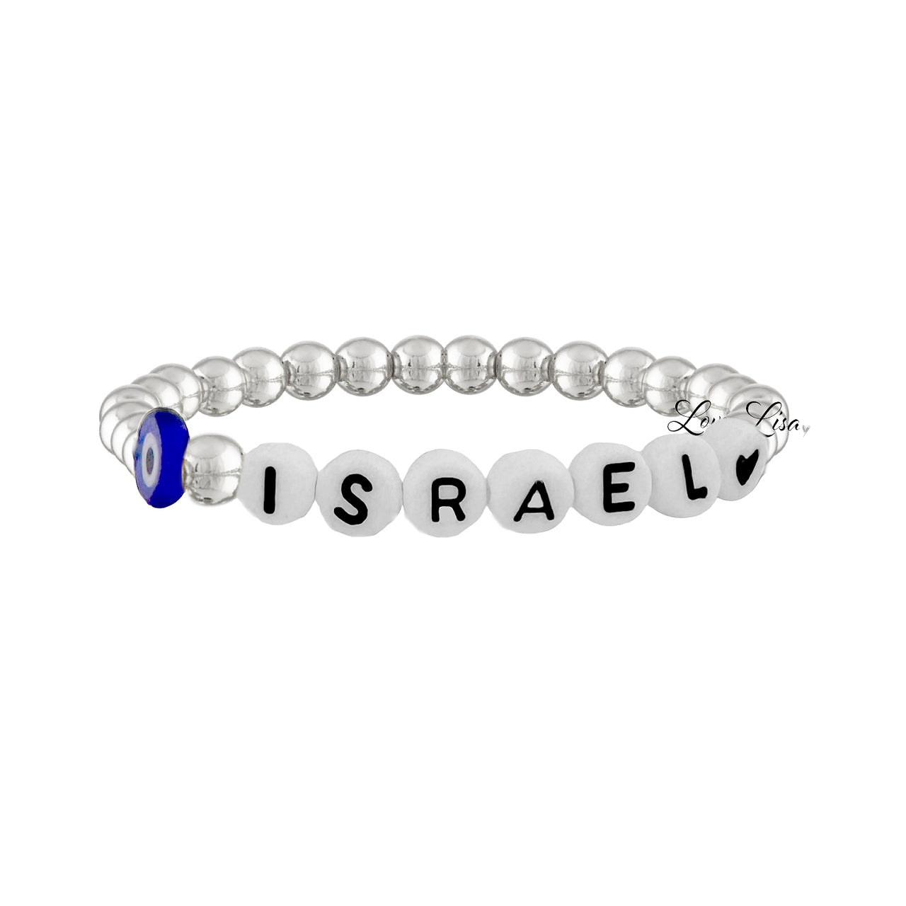 Evil Eye Pray For Israel Bracelet