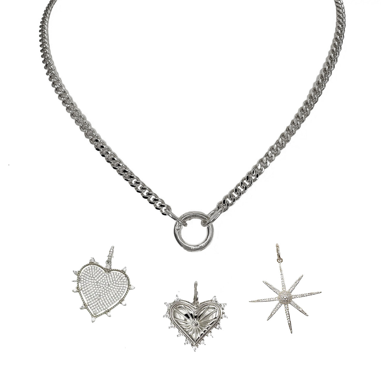 Mariano Clasp Charm Necklace