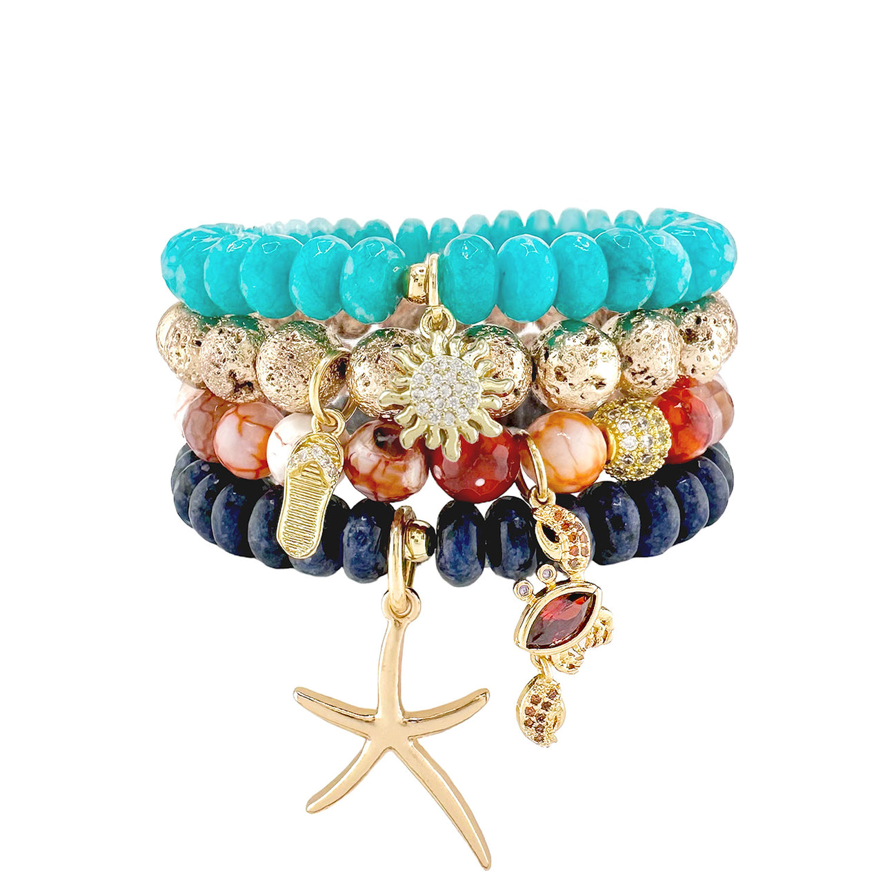 Megan Oceanic Collection Gemstone Bracelets
