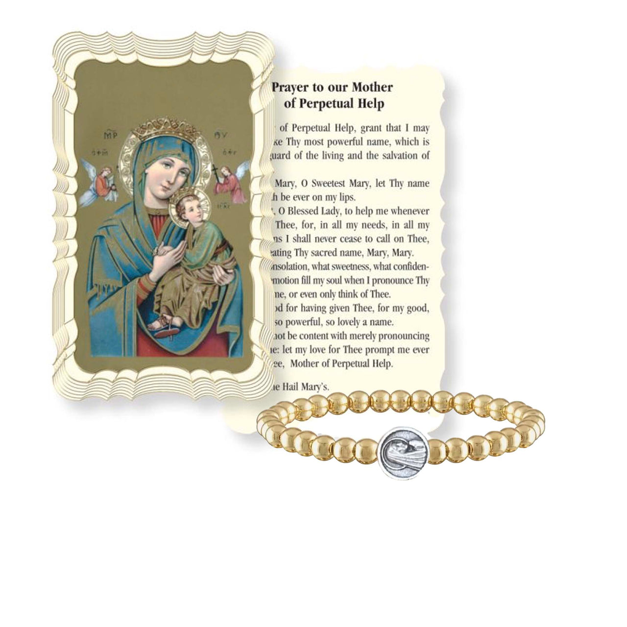 Subliminal Our Lady of Perpetual Help Bracelet (We are Never Alone)