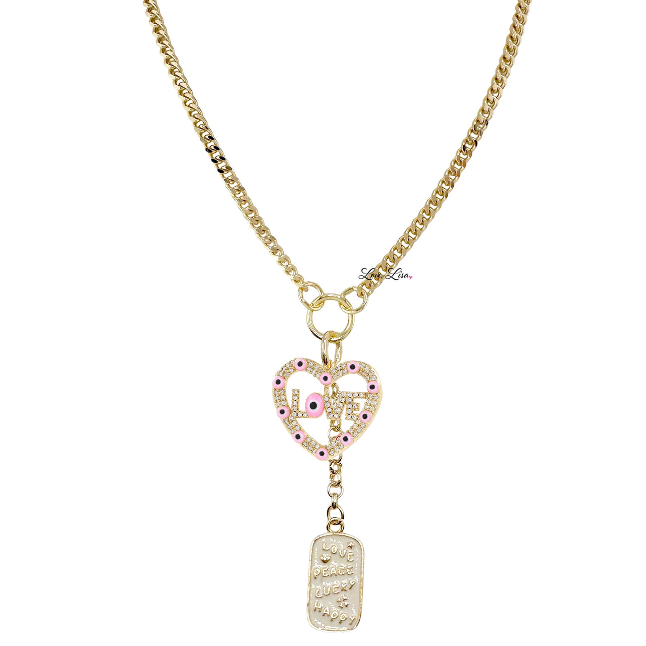 Hannah Love & Luck Evil Eye Necklace