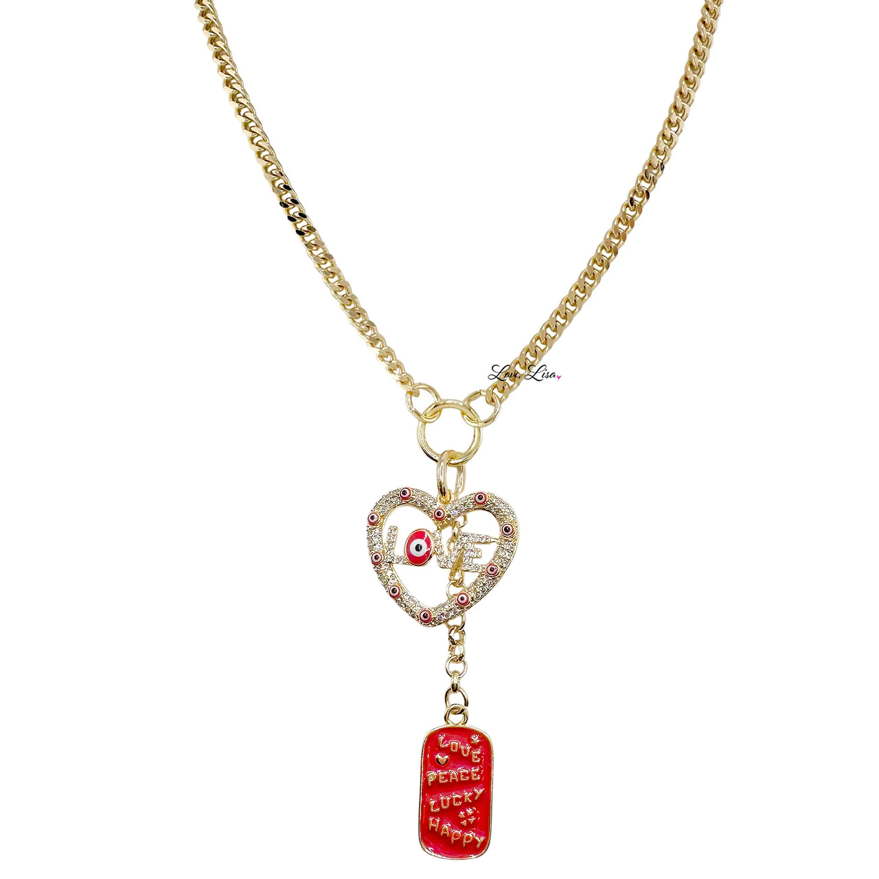 Hannah Love & Luck Evil Eye Necklace