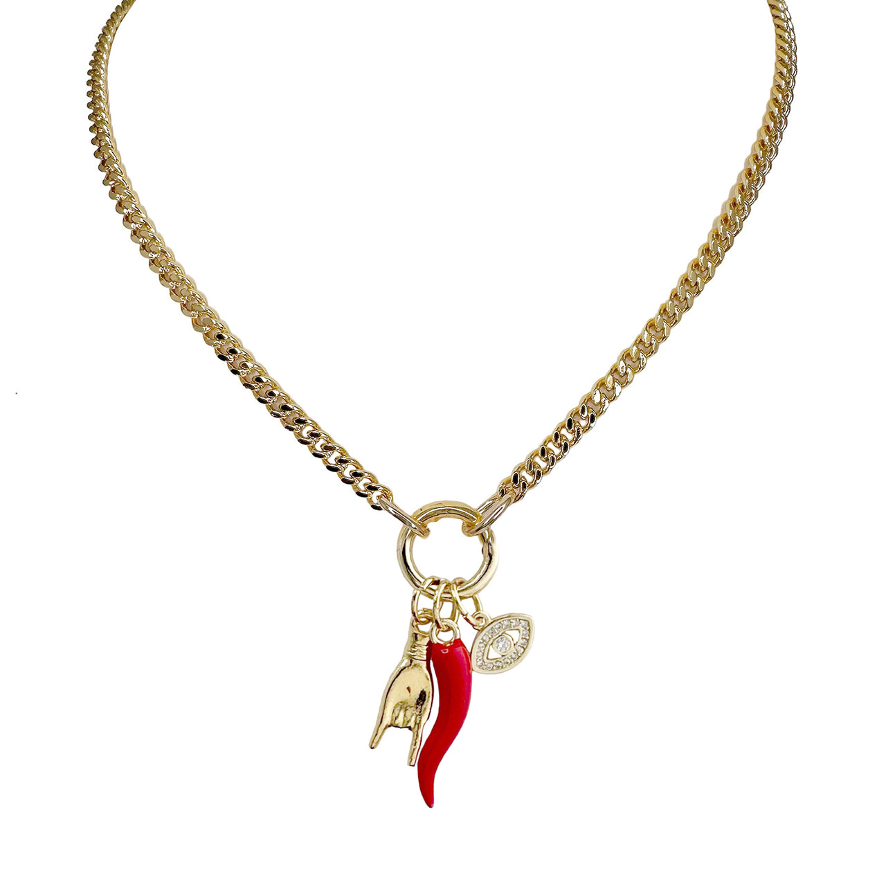 Mariano Italian Horn Protection Necklace