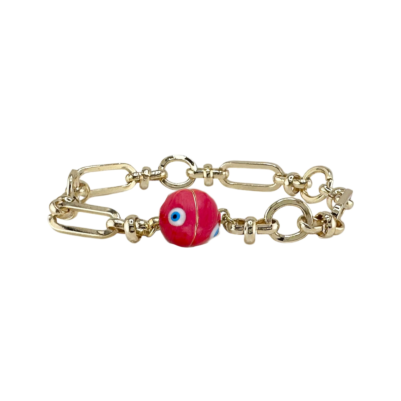 Valeria Evil Eye Magnetic Chain Link Bracelet