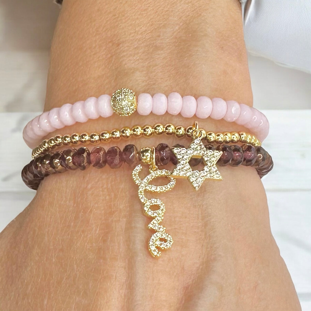 Sami CZ Cutout Star of David Bracelet