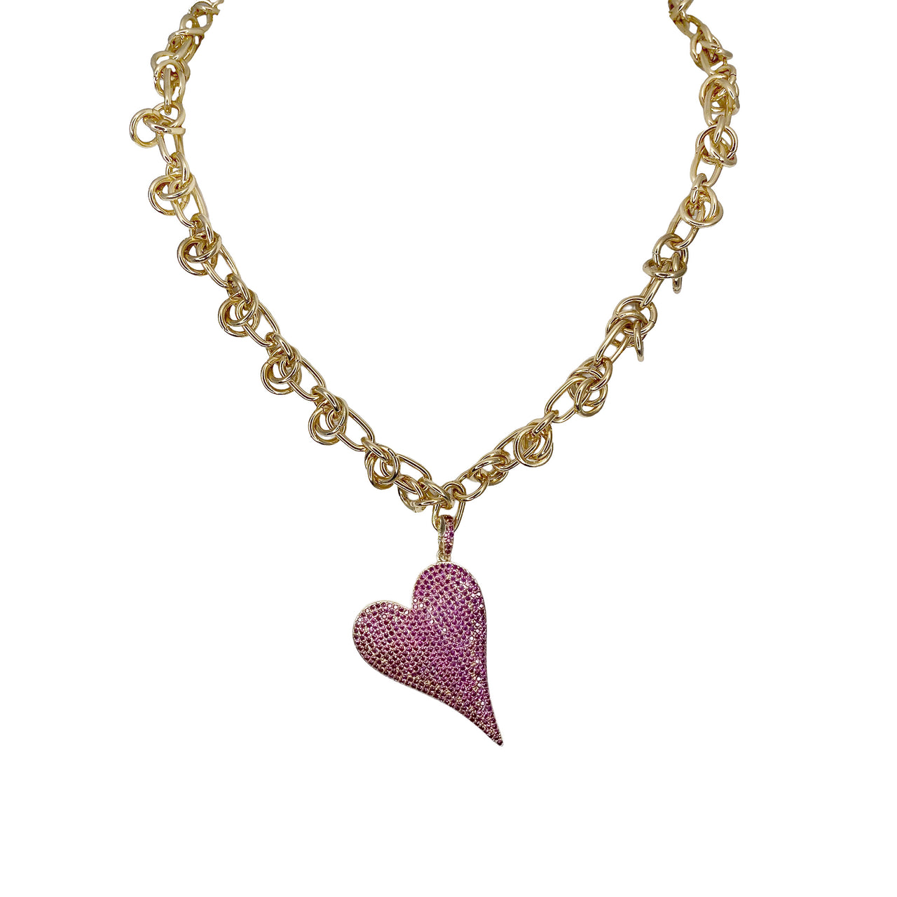 Carrie Love Knot Heart Necklace